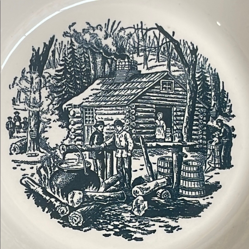 Vintage Style Black and White Decorative Bowl